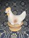 Antique German Paper Mache Hen Candy Container