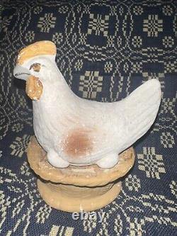 Antique German Paper Mache Hen Candy Container