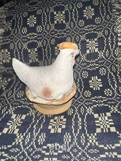 Antique German Paper Mache Hen Candy Container