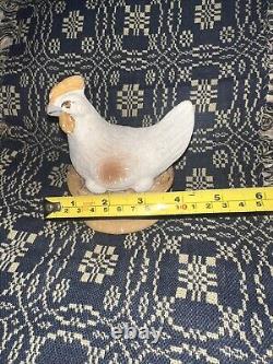 Antique German Paper Mache Hen Candy Container