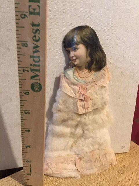 Antique Germanchristmas Scrap Cottonspun-angelhuge! Wow! Crepe-batting 8