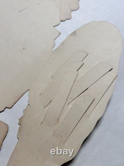 Antique Gibson Halloween Fortune Owl Get Wise Pick a Feather Rare Collectible