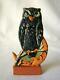 Antique Halloween Owl & Crescent Man In The Moon, Skittles Game Piece Germany