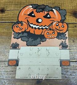 Antique Halloween Cardboard Diecut Die Cut Rosen Sucker Holder 30s-40s Scarce