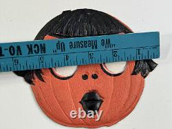 Antique Halloween German Embossed Die cut Flapper Betty Boop RARE