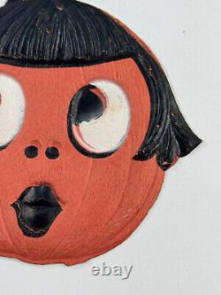 Antique Halloween German Embossed Die cut Flapper Betty Boop RARE