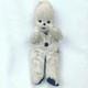 Antique Knickerbocker Snowman 12 Stuffed Doll Plush Needs Cleaning