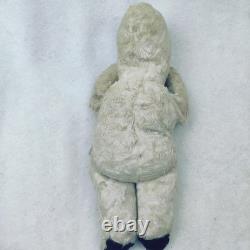 Antique Knickerbocker Snowman 12 Stuffed Doll Plush Needs Cleaning