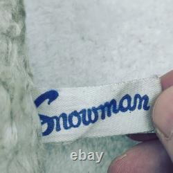 Antique Knickerbocker Snowman 12 Stuffed Doll Plush Needs Cleaning