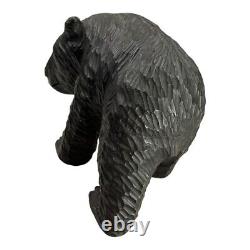 Antique Large Hand-Carved Black Forest Black Bear Germany