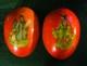 Antique Large Paper Mache 11 Egg Candy Container Red Easter Bunny Rabbit