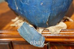 Antique Paper Mache Carnival Head Mask Halloween Witch Parade Vintage Oddity