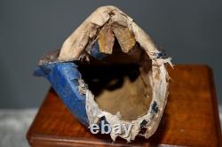 Antique Paper Mache Carnival Head Mask Halloween Witch Parade Vintage Oddity