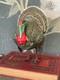Antique Paper Mache Turkey Candy Container- 7.5 Folk Art Thanksgiving Decor