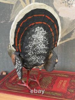 Antique Paper Mache Turkey Candy Container- 7.5 Folk Art Thanksgiving Decor Antique Paper Mache Turkey Candy Container- 7.5 Folk Art Thanksgiving Decor