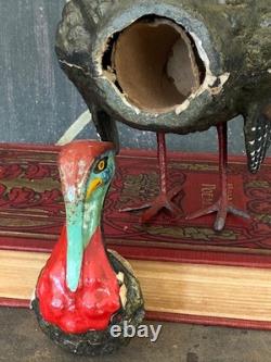 Antique Paper Mache Turkey Candy Container- 7.5 Folk Art Thanksgiving Decor Antique Paper Mache Turkey Candy Container- 7.5 Folk Art Thanksgiving Decor