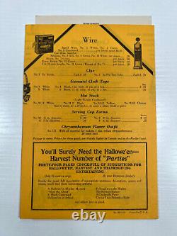 Antique RARE 1929 Dennison's Halloween Supply Catalog price list bogie book