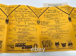 Antique RARE 1929 Dennison's Halloween Supply Catalog price list bogie book