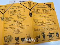 Antique RARE 1929 Dennison's Halloween Supply Catalog price list bogie book