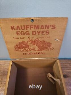 Antique RARE KAUFFMAN'S Easter EGG DYES Box GAP PA