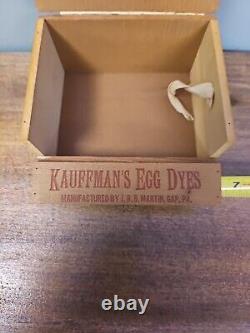 Antique RARE KAUFFMAN'S Easter EGG DYES Box GAP PA