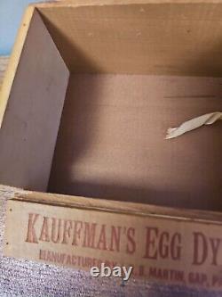 Antique RARE KAUFFMAN'S Easter EGG DYES Box GAP PA