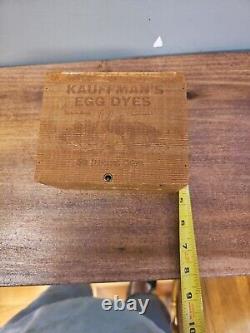 Antique RARE KAUFFMAN'S Easter EGG DYES Box GAP PA