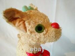 Antique Rudolph the Red Nosed Reindeer Plush 1930s