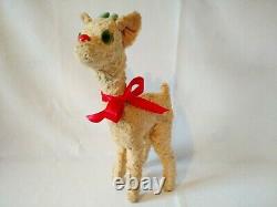 Antique Rudolph the Red Nosed Reindeer Plush 1930s