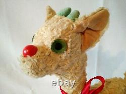 Antique Rudolph the Red Nosed Reindeer Plush 1930s