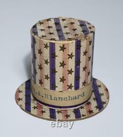 Antique STARS & STRIPES TOP HAT 4th FOURTH OF JULY GERMAN CANDY CONTAINER Antique STARS & STRIPES TOP HAT 4th FOURTH OF JULY GERMAN CANDY CONTAINER