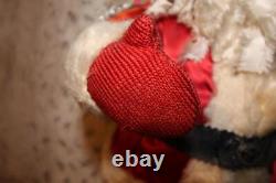 Antique Santa Claus Christmas Stuffed Early 1900's 22 Tall Doll Figure Large