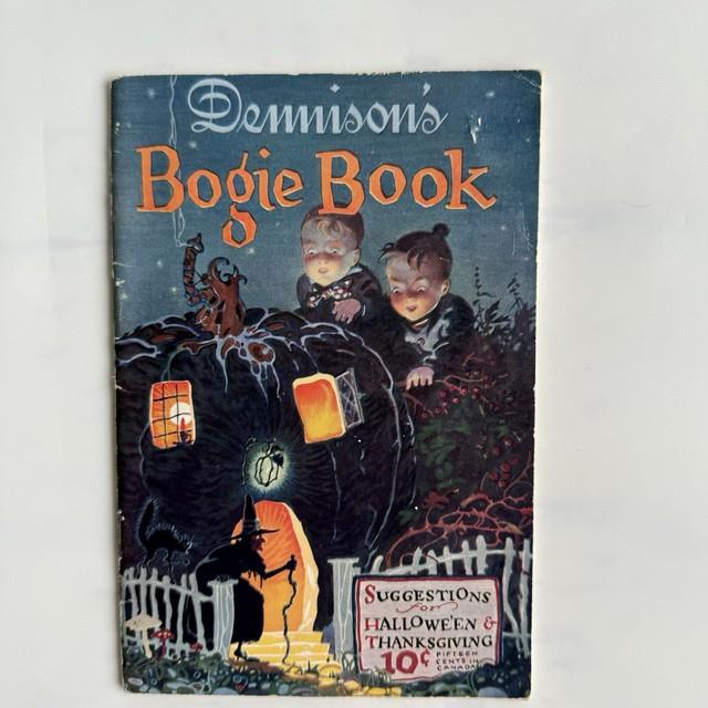 Antique Vintage Halloween 1925 Bogie Book Suggestions For Decorating, Dennison