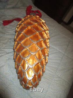 Antique Vintage Store Display Pine Cone Christmas Ornament LARGE 40 RARE