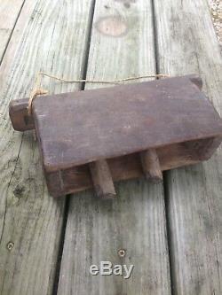 Antique Wooden Cowbell, South East Asia, Primitive, Large, OLD