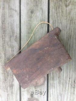 Antique Wooden Cowbell, South East Asia, Primitive, Large, OLD