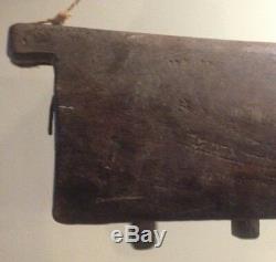 Antique Wooden Cowbell, South East Asia, Primitive, Large, OLD