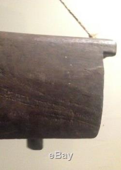 Antique Wooden Cowbell, South East Asia, Primitive, Large, OLD