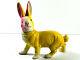 Antque German Easter Rabbit Bunny Candy Container With Neon Colors Paint Nice