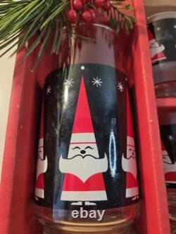 Atomic Santa Cocktail Set Pitch And 4 Glasses Perfect Condition 1960s