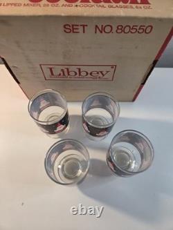 Atomic Santa Cocktail Set Pitch And 4 Glasses Perfect Condition 1960s