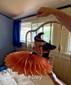 Atomic age witch Halloween hanging party decoration 1945-60s Made in USA Atomic age witch Halloween hanging party decoration 1945-60s Made in USA