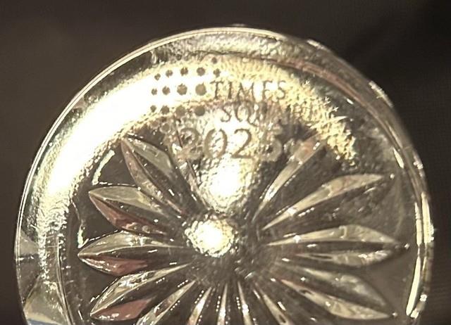 Authentic Times Square 2025 New Year's Eve Constellation Ball Crystal. 1.5 Inch