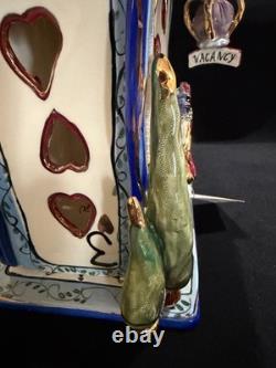 BLUE SKY CLAYWORKS QUEEN OF HEARTS HOTEL 2001 HTF RETIRED/RARE by Heather Minc