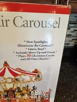 BRAND NEW VINTAGE MR. CHRISTMAS Country Fair Carousel with Box PLAYS 30 CAROLS