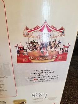 BRAND NEW VINTAGE MR. CHRISTMAS Country Fair Carousel with Box PLAYS 30 CAROLS