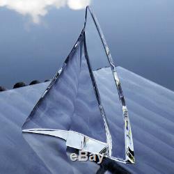 Baccarat Crystal Sailboat Alizee signed by Baccarat and made in France