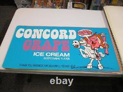 Baskin Robbins ice cream 1976 store poster sign CONCORD GRAPE Bicentennial horse