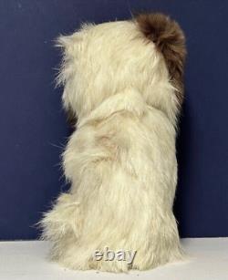 Beautiful Antique French Fashion Doll Fur Dog Candy Container 7 English Spaniel