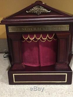 Beautiful Mr Christmas Nutcracker Suite Wood Theater Music Box